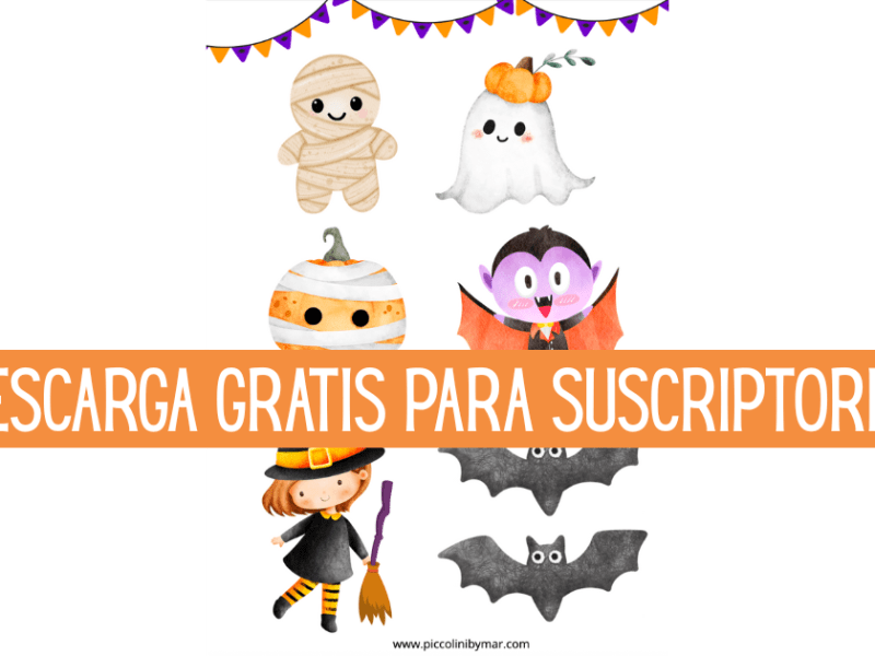 Imprimible gratis –  Halloween: Recorta y decora cada&nbsp;rincón.