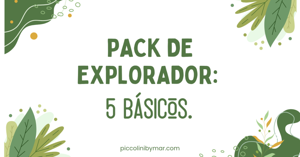 Pack de explorador infantil: 5 básicos que siempre&nbsp;funcionan.